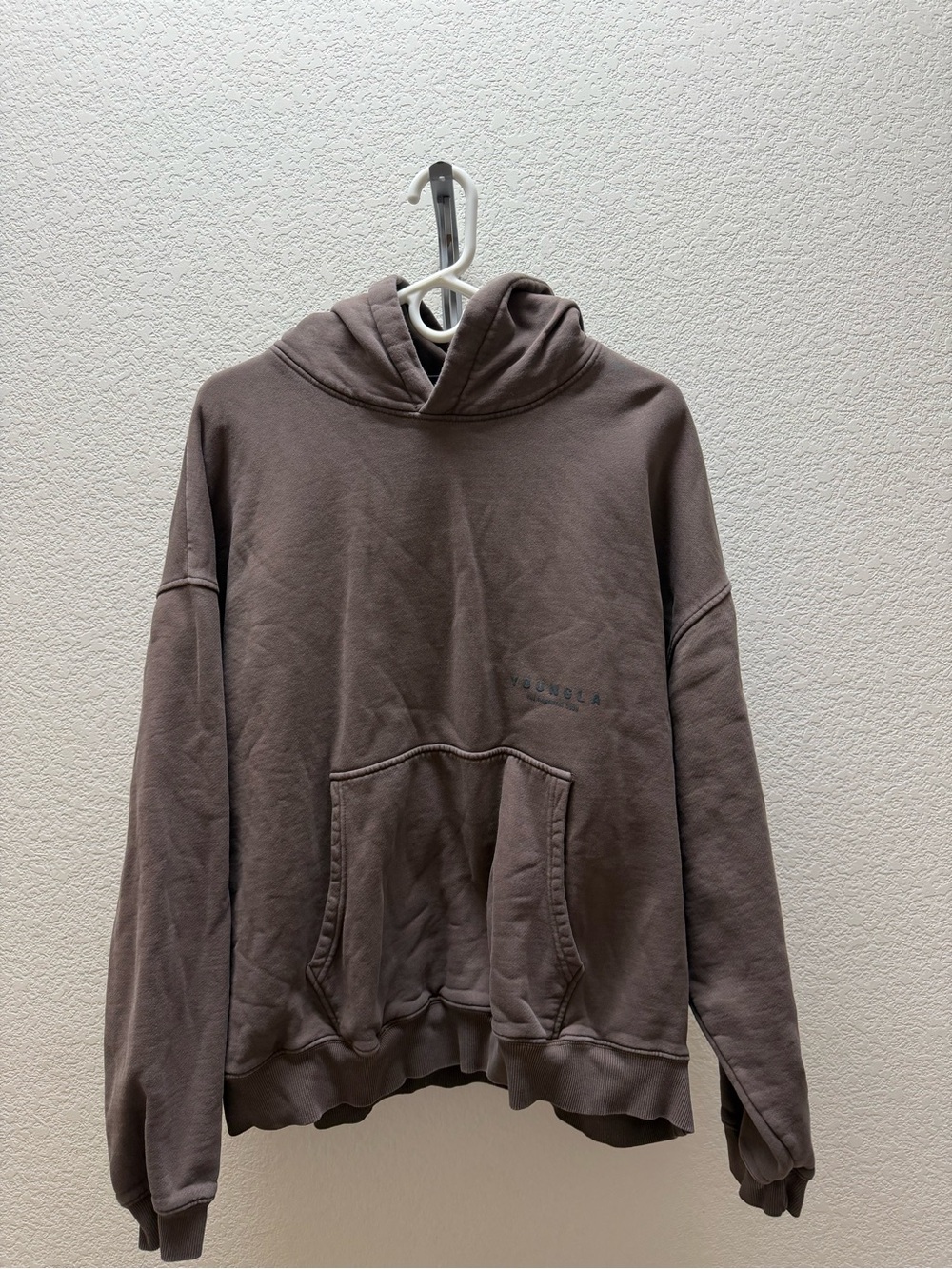 Young LA Brown Hooded Pullover Sweatshirt